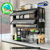 🌟 Platero Organizador 5 en 1 con Tapa – 2 Niveles en Acero Inoxidable Color Negro | Sokany®