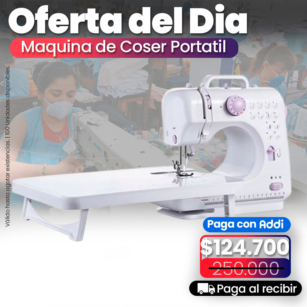 Mini Máquina de Coser Portátil con Mesa